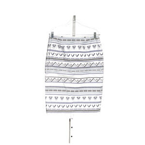 White House Black Market White Embroidered Skirt, Size 8